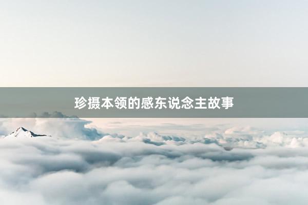珍摄本领的感东说念主故事